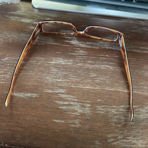 Prada VPR 10F 701-101 brown rectangular eyeglasses - Picture 14 of 16